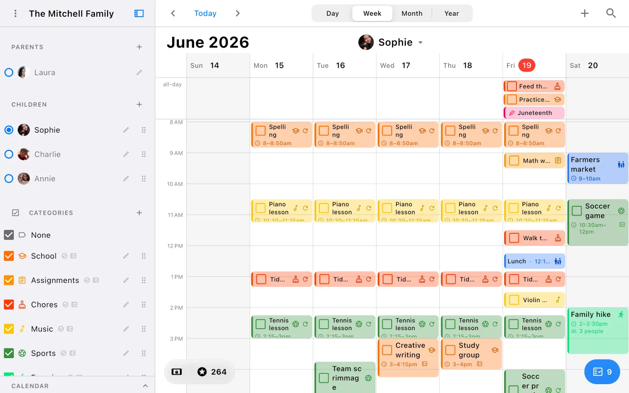 HearthBoard calendar